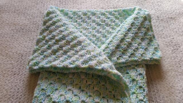 Crochet Corner To Baby Blanket, Multi Color Blanket, Gift Idea's, Shower, Gift Idea's. Ready Ship - image 1