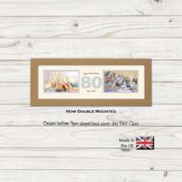 "80Th Photo Frame Word Birthday Special Gift Two Box 6""x4" - thumbnail 1
