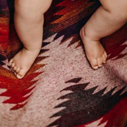 Aztec Baby Blanket - Wool Blend Geometric Carseat - thumbnail 3