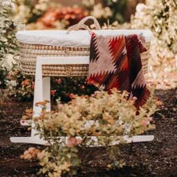 Aztec Baby Blanket - Wool Blend Geometric Carseat - thumbnail 2