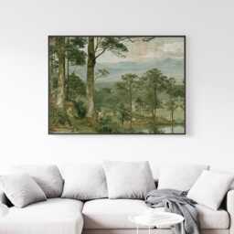 Pine Forest Poster, Woodland Path Print, Nature Wall Art, Paper - thumbnail 3