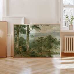 Pine Forest Poster, Woodland Path Print, Nature Wall Art, Paper - thumbnail 4