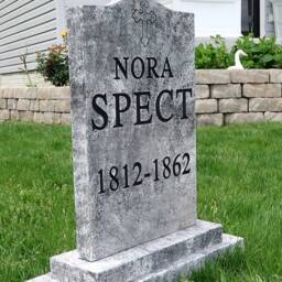 Nora Spect Silly Clever Halloween Tombstone Yard Prop - thumbnail 3