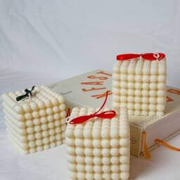 Large Bubble Soy Wax Candle Scandinavian Home Decor - thumbnail 2