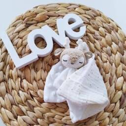 Deer Bola Comforter, Organic Cotton, Baby Personalized Handmade, Comforter - thumbnail 2