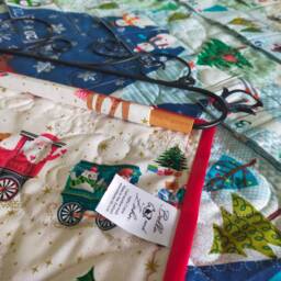 Advent Calendar Frosty Christmas, Personalized Christmas Decoration, Wall Hanging, Fabric - thumbnail 3