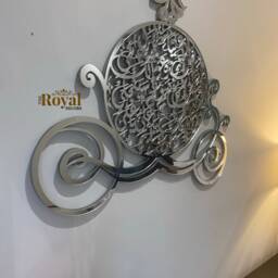 Mirror Finish Naade Ali Islamic Wall Art, Princess Carriage Decor - thumbnail 4