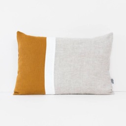 Lumbar Pillow Covers 14x36 Cushion Cover, Color Block Cover Geometric Cases, Linen Throw Rectangular Cushions UK - thumbnail 3