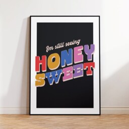 Honey Sweet Lyrics Inspired Print - Wall Art A4 A3 A5 Unframed Indie Music Rock - thumbnail 3