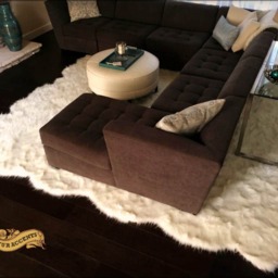 Plush Faux Sheepskin Rug - Shaggy Throw Rug, Usa Made - thumbnail 3