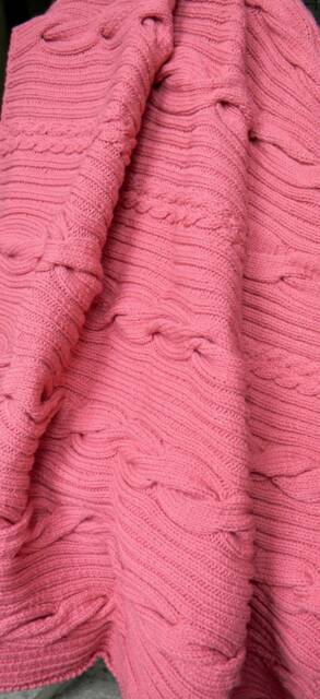 Salmon Pink Throw - image 1