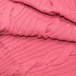 Salmon Pink Throw - thumbnail 3