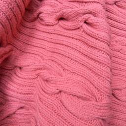 Salmon Pink Throw - thumbnail 2