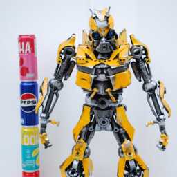 B-Robot - 26.38 Inch High - Damage Version, Scrap Metal Sculpture, Recycled Steel Art - Man Cave - thumbnail 3