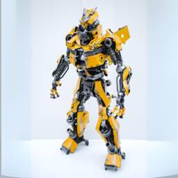 B-Robot - 26.38 Inch High - Damage Version, Scrap Metal Sculpture, Recycled Steel Art - Man Cave - thumbnail 1
