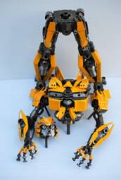 B-Robot - 26.38 Inch High - Damage Version, Scrap Metal Sculpture, Recycled Steel Art - Man Cave - thumbnail 4
