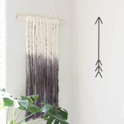 Boho Wall Decor Metal Arrow Line Art Hanging Farmhouse Indian Scandinavian Bohemian Minimal - thumbnail 3
