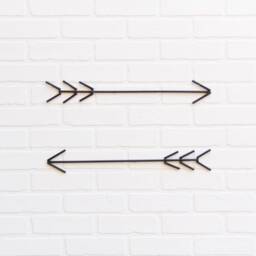 Boho Wall Decor Metal Arrow Line Art Hanging Farmhouse Indian Scandinavian Bohemian Minimal - thumbnail 4