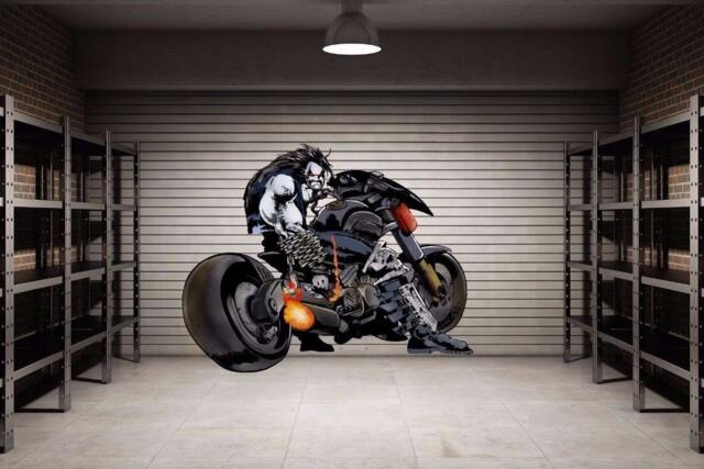 Evil Biker Full Color Decal, Chopper Color Sticker, Bike Wall Art Cn 007