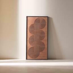 Line Wood Wall Art, Decor, Housewarming Gift, Rustic Black Friday Varnish Discounted Product - thumbnail 1