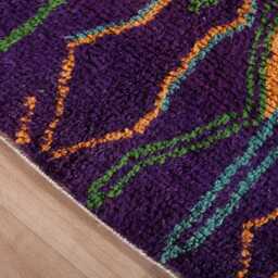 Vintage Boujaad Rug, Authentic Moroccan Rug 4x5 Ft - thumbnail 4