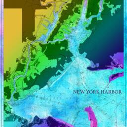 New York Harbor Chart Art Print Photo Paper, Matte, Or Canvas Giclee - thumbnail 3