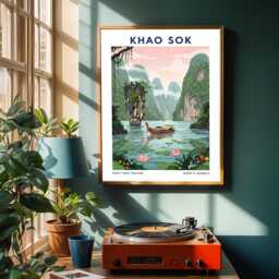 Khao Sok Thailand Art Print Surreal Asian Landscape - thumbnail 2