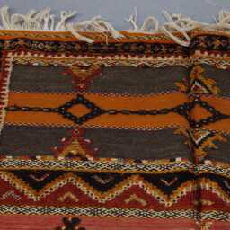 Vintage Berber Wool Rug Handmade Moroccan Carpet - 6, 8x3, 4 Ft - thumbnail 3