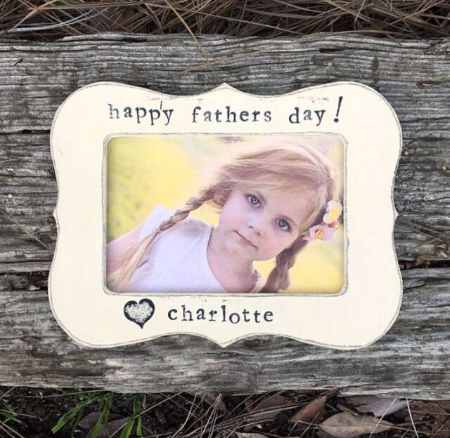 Gift For Dad Personalized Custom Picture Frame Daddy's Girl From Daughter To - Flowers in December Design Studio - image 1
