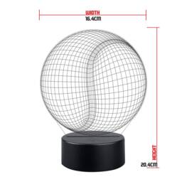 Personalised Tennis Ball Led Night Light - Sports Gift - thumbnail 2
