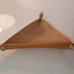 Leather Valet For Office Storage, Leather Valet Tray, Keychan, Custom Tote Tray - thumbnail 4