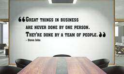 Teamwork Quote Wall Decal Inspirational Office Decor 2130Re - thumbnail 1