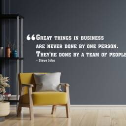 Teamwork Quote Wall Decal Inspirational Office Decor 2130Re - thumbnail 2