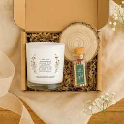 Personalised Aromatherapy Candle - Custom Message Soy Wax Gift - UK Made - thumbnail 2