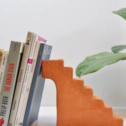 Bookend Made To Order Handmade Raw Terracotta - Scandinavian Minimalist With Mediterranean Ceramic Influence - thumbnail 3