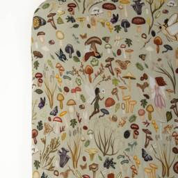 Woodland Bamboo Crib Sheet, Super Soft Fairy Mushroom Girls Cottagecore Nursery, Woodland Nursery - thumbnail 2