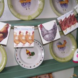Handcrafted Wooden Bunting Emma Bridgewater Chicken Designs Dresser Display Christmas Gift Unique Kitchen Garland Shabby Chic Cottage Home - thumbnail 3
