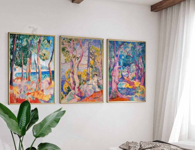 Andre Derain Set Of 3 Posters, Floral Print Set, French Scenery & Nature Wall Art Decor, Plant Art, Botanical A1/A2/A3/A4 - image 1
