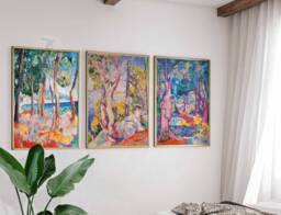 Andre Derain Set Of 3 Posters, Floral Print Set, French Scenery & Nature Wall Art Decor, Plant Art, Botanical A1/A2/A3/A4 - thumbnail 1