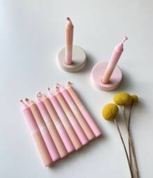 Birthday Candles/Dip Dye Set Of 6 Or 8 Train - thumbnail 1