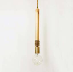 Pendant Modern Brass Maple Wood Kitchen Lamp Lighting Wooden Light Ceiling Office