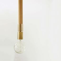 Pendant Modern Brass Maple Wood Kitchen Lamp Lighting Wooden Light Ceiling Office - thumbnail 2