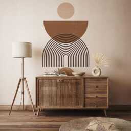 Organic Boho Wall Decal - Natural Shape Peel & Stick Art - thumbnail 2