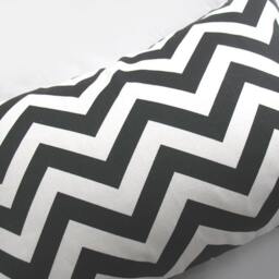 Black & White Chevron - Decorative Pillow Cushion Cover Accent Throw Zigzag - thumbnail 2