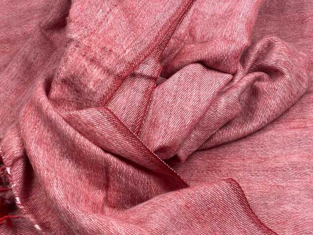 Pink Yak Wool Blend Blanket Soft Oversized Meditation Wrap - image 1