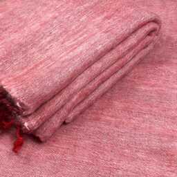 Pink Yak Wool Blend Blanket Soft Oversized Meditation Wrap - thumbnail 2