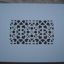 Decorative Air Vent Cover. Custom Made in The Uk. Installed 12.5mm Plasterboard Model P50 - thumbnail 2