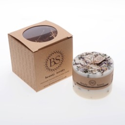 Handmade Scented Natural Candle With Wild Flowers D 9 H 8.5 cm - thumbnail 2