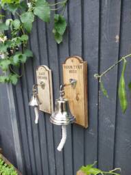 Personalised Last Orders Bell, Home Bar Accessories, Mancave Bell, Dads Shed Essentials, Bar, Garden Man Cave Pub Bell - thumbnail 1