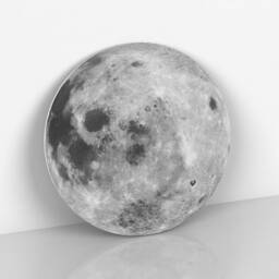 Moon Wall Hanging Full Bedroom Art Modern Gray Decor Nursery Astronomy Home